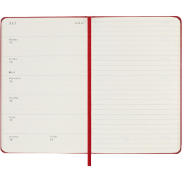Kalender 12M Weekly Notebook 2026 Hardcover Pocket Red i gruppen Papper & Block / Kalendrar och almanackor / 12-månaderskalendrar hos Pen Store (136123)