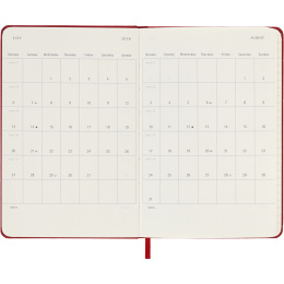 Kalender 12M Weekly Notebook 2026 Hardcover Pocket Red i gruppen Papper & Block / Kalendrar och almanackor / 12-månaderskalendrar hos Pen Store (136123)