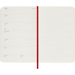 Kalender 12M Weekly Notebook 2026 Softcover Pocket Red i gruppen Papper & Block / Kalendrar och almanackor / 12-månaderskalendrar hos Pen Store (136124)
