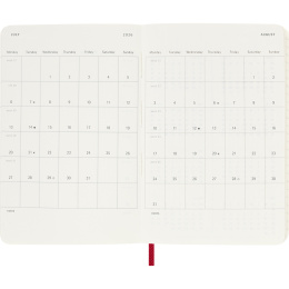 Kalender 12M Weekly Notebook 2026 Softcover Pocket Red i gruppen Papper & Block / Kalendrar och almanackor / 12-månaderskalendrar hos Pen Store (136124)