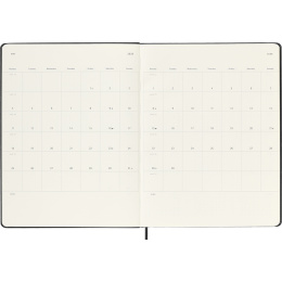 Kalender 12M Weekly Notebook 2026 Hardcover XL Black i gruppen Papper & Block / Kalendrar och almanackor / 12-månaderskalendrar hos Pen Store (136126)