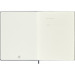 Kalender 12M Weekly Notebook 2026 Hardcover XL Sapphire Blue i gruppen Papper & Block / Kalendrar och almanackor / 12-månaderskalendrar hos Pen Store (136128)