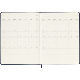 Kalender 12M Weekly Notebook 2026 Hardcover XL Sapphire Blue i gruppen Papper & Block / Kalendrar och almanackor / 12-månaderskalendrar hos Pen Store (136128)