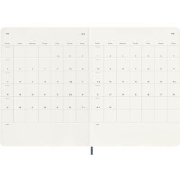 Kalender 12M Weekly Notebook 2026 Softcover XL Sapphire Blue i gruppen Papper & Block / Kalendrar och almanackor / 12-månaderskalendrar hos Pen Store (136129)