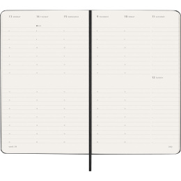 Kalender 12M Weekly Vertical 2026 Hardcover Large Black i gruppen Papper & Block / Kalendrar och almanackor / 12-månaderskalendrar hos Pen Store (136130)