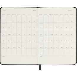 Kalender 12M Weekly Vertical 2026 Hardcover Pocket Black i gruppen Papper & Block / Kalendrar och almanackor / 12-månaderskalendrar hos Pen Store (136131)