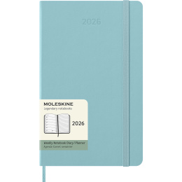 Kalender 12M Weekly Notebook 2026 Hardcover Large Aquamarine i gruppen Papper & Block / Kalendrar och almanackor / 12-månaderskalendrar hos Pen Store (136132)