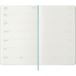 Kalender 12M Weekly Notebook 2026 Hardcover Large Aquamarine i gruppen Papper & Block / Kalendrar och almanackor / 12-månaderskalendrar hos Pen Store (136132)