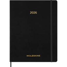 Kalender 12M Weekly Vertical 2026 Essential Softcover XXL Black i gruppen Papper & Block / Kalendrar och almanackor / 12-månaderskalendrar hos Pen Store (136134)