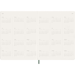 Kalender 12M Weekly Vertical 2026 Essential Softcover XXL Myrtle Green i gruppen Papper & Block / Kalendrar och almanackor / 12-månaderskalendrar hos Pen Store (136135)