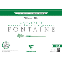 Fontaine Akvarellblock Rough 26x36 cm 300g i gruppen Papper & Block / Konstnärsblock / Akvarellblock hos Pen Store (136154)