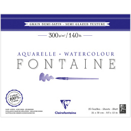 Fontaine Akvarellblock Semi-Glazed 24x30 cm 300g i gruppen Papper & Block / Konstnärsblock / Akvarellblock hos Pen Store (136159)