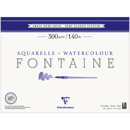 Fontaine Akvarellblock Semi-Glazed 36x48 cm 300g i gruppen Papper & Block / Konstnärsblock / Akvarellblock hos Pen Store (136161)