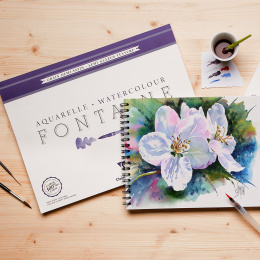 Fontaine Akvarellblock Semi-Glazed 36x48 cm 300g i gruppen Papper & Block / Konstnärsblock / Akvarellblock hos Pen Store (136161)