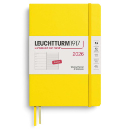 Kalender Weekly Planner & Notebook 2026 A5 Lemon i gruppen Papper & Block / Kalendrar och almanackor / 12-månaderskalendrar hos Pen Store (136222) Kalender Weekly Planner & Notebook 2026 A5 Lemon i gruppen Papper & Block / Kalendrar och almanackor / 12-månaderskalendrar hos Pen Store (136222)