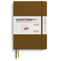 Kalender Weekly Planner & Notebook 2026 A5 Spice Brown i gruppen Papper & Block / Kalendrar och almanackor / 12-månaderskalendrar hos Pen Store (136229) Kalender Weekly Planner & Notebook 2026 A5 Spice Brown i gruppen Papper & Block / Kalendrar och almanackor / 12-månaderskalendrar hos Pen Store (136229)