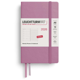 Kalender Weekly Planner & Notebook 2026 A6 Dusty Rose i gruppen Papper & Block / Kalendrar och almanackor / 12-månaderskalendrar hos Pen Store (136231)