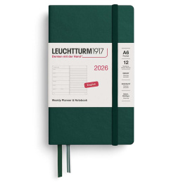 Kalender Weekly Planner & Notebook 2026 A6 Forest Green i gruppen Papper & Block / Kalendrar och almanackor / 12-månaderskalendrar hos Pen Store (136235) Kalender Weekly Planner & Notebook 2026 A6 Forest Green i gruppen Papper & Block / Kalendrar och almanackor / 12-månaderskalendrar hos Pen Store (136235)