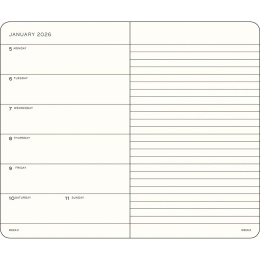 Kalender Weekly Planner & Notebook 2026 A6 Deep Sea i gruppen Papper & Block / Kalendrar och almanackor / 12-månaderskalendrar hos Pen Store (136236)