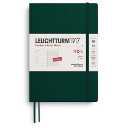 Kalender Weekly Planner & Notebook 2026 A5 Soft Cover Forest Green i gruppen Papper & Block / Kalendrar och almanackor / 12-månaderskalendrar hos Pen Store (136246) Kalender Weekly Planner & Notebook 2026 A5 Soft Cover Forest Green i gruppen Papper & Block / Kalendrar och almanackor / 12-månaderskalendrar hos Pen Store (136246)