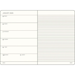 Kalender Weekly Planner & Notebook 2026 A5 Soft Cover Deep Sea i gruppen Papper & Block / Kalendrar och almanackor / 12-månaderskalendrar hos Pen Store (136247) Kalender Weekly Planner & Notebook 2026 A5 Soft Cover Deep Sea i gruppen Papper & Block / Kalendrar och almanackor / 12-månaderskalendrar hos Pen Store (136247)