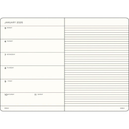 Kalender Weekly Planner & Notebook 2026 A5 Soft Cover Spice Brown i gruppen Papper & Block / Kalendrar och almanackor / 12-månaderskalendrar hos Pen Store (136250) Kalender Weekly Planner & Notebook 2026 A5 Soft Cover Spice Brown i gruppen Papper & Block / Kalendrar och almanackor / 12-månaderskalendrar hos Pen Store (136250)