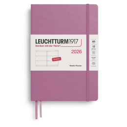 Kalender Weekly Planner 2026 A5 Dusty Rose i gruppen Papper & Block / Kalendrar och almanackor / 12-månaderskalendrar hos Pen Store (136252)