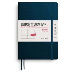 Kalender Weekly Planner 2026 A5 Deep Sea i gruppen Papper & Block / Kalendrar och almanackor / 12-månaderskalendrar hos Pen Store (136257)
