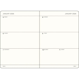 Kalender Weekly Planner 2026 A5 Ink i gruppen Papper & Block / Kalendrar och almanackor / 12-månaderskalendrar hos Pen Store (136258)