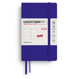 Kalender Weekly Planner 2026 A6 Ink i gruppen Papper & Block / Kalendrar och almanackor / 12-månaderskalendrar hos Pen Store (136266)