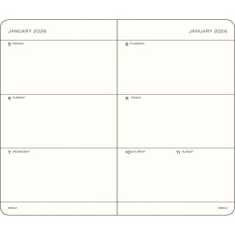 Kalender Weekly Planner 2026 A6 Ink i gruppen Papper & Block / Kalendrar och almanackor / 12-månaderskalendrar hos Pen Store (136266)