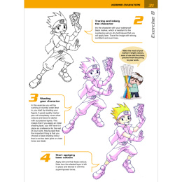 Mega Manga Characters i gruppen Skapande & Hobby / Böcker / Instruktionsböcker hos Pen Store (136309)