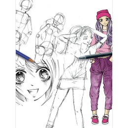 Step-by-Step Manga Workbook i gruppen Skapande & Hobby / Böcker / Inspirationsböcker hos Pen Store (136329)