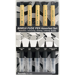 Bimoji Fude Brush Pen 5-set i gruppen Pennor / Konstnärspennor / Penselpennor hos Pen Store (136420)