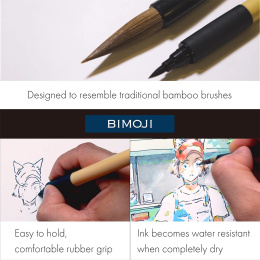 Bimoji Fude Brush Pen 5-set i gruppen Pennor / Konstnärspennor / Penselpennor hos Pen Store (136420)