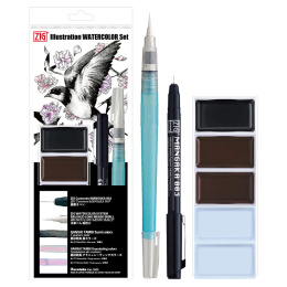Illustration Watercolor Set i gruppen Konstnärsmaterial / Konstnärsfärger / Akvarellfärg / Akvarellfärg i kopp hos Pen Store (136421)