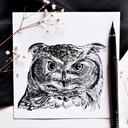 Penselpenna Mannen Mouhitsu TAKUJO No.8 i gruppen Pennor / Konstnärspennor / Penselpennor hos Pen Store (136425)