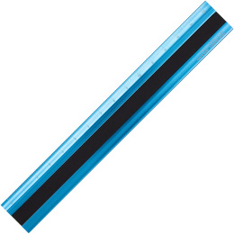 Linjal Aluminium/Läder 15 cm Turquoise/Black i gruppen Skapande & Hobby / Hobbytillbehör / Linjaler hos Pen Store (136446)