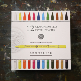 Pastellpennset 12-pack + 12 tomma i gruppen Pennor / Konstnärspennor / Pastellpennor hos Pen Store (136577)