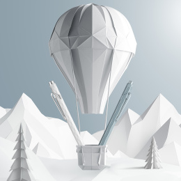 849 Alpine Frost Kulpenna White i gruppen Pennor / Fine Writing / Kulspetspennor hos Pen Store (136597)