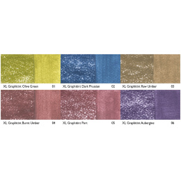 Graphitint XL Blocks Tin 6-set i gruppen Konstnärsmaterial / Kritor och blyerts / Grafit och blyerts hos Pen Store (136638)