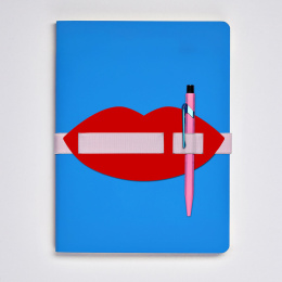 Notebook Voyager L Light - Lips i gruppen Papper & Block / Skriva och anteckna / Anteckningsböcker hos Pen Store (136653)