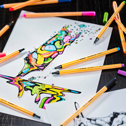 Point 88 Fineliner 6-pack i gruppen Pennor / Skriva / Fineliners hos Pen Store (136790)