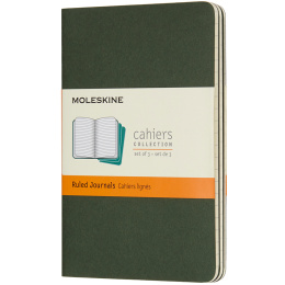 Cahier Notebook Pocket Green Linjerad i gruppen Papper & Block / Skriva och anteckna / Anteckningsböcker hos Pen Store (136809)