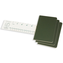 Cahier Notebook Pocket Green Linjerad i gruppen Papper & Block / Skriva och anteckna / Anteckningsböcker hos Pen Store (136809)