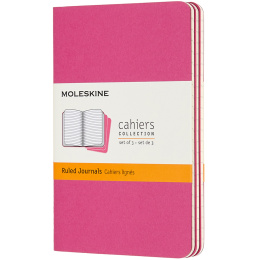 Cahier Notebook Pocket Pink Linjerad i gruppen Papper & Block / Skriva och anteckna / Anteckningsböcker hos Pen Store (136818)