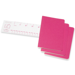 Cahier Notebook Pocket Pink Linjerad i gruppen Papper & Block / Skriva och anteckna / Anteckningsböcker hos Pen Store (136818)