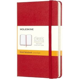 Classic Hard Cover Notebook Pocket Red i gruppen Papper & Block / Skriva och anteckna / Anteckningsböcker hos Pen Store (136819_r)