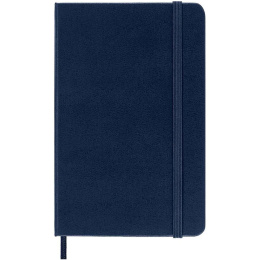 Classic Hard Cover Notebook Pocket Blue Linjerad i gruppen Papper & Block / Skriva och anteckna / Anteckningsböcker hos Pen Store (136825)