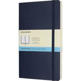Classic Soft Cover Notebook Large Blue Dotted i gruppen Papper & Block / Skriva och anteckna / Anteckningsböcker hos Pen Store (136828)